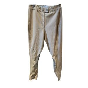 Millers Breeches Womens Size 2‎ Beige Equestrian Riding Pants Made In USA